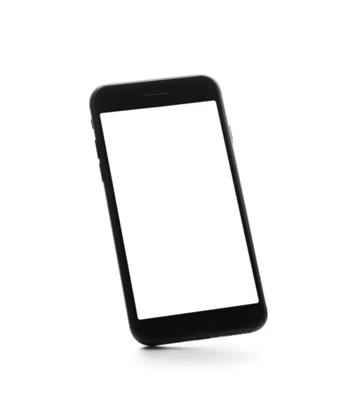 Мобільний Телефон Білому Тлі — стокове фото