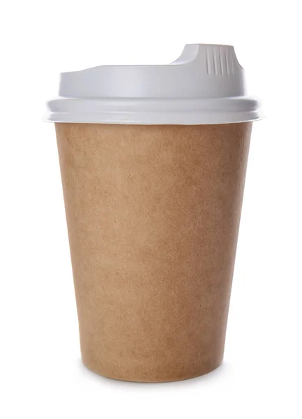 Takeaway Cup Drink White Background — Stock Photo, Image