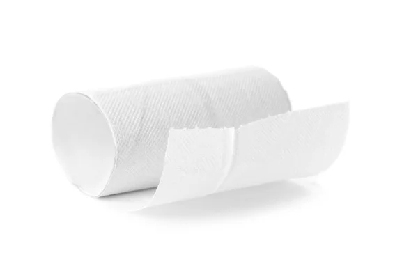 Roll Toilet Paper White Background — Stock Photo, Image