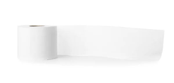 Roll Toilet Paper White Background — Stock Photo, Image