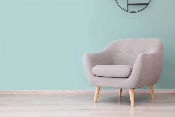 Modern Armchair Color Wall — Stock Photo, Image