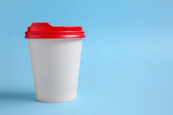 Takeaway Cup Drink Color Background — Stock Photo, Image