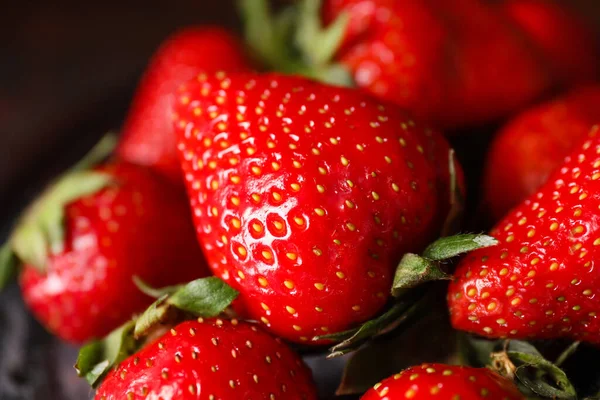 Sweet Ripe Strawberry Closeup View — Stock Photo, Image