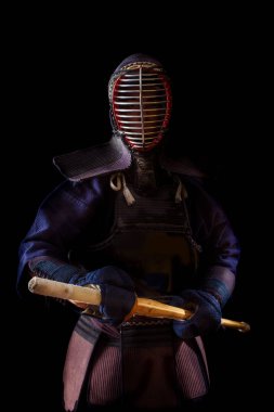 Geleneksel kıyafet Kendo savaşçı 