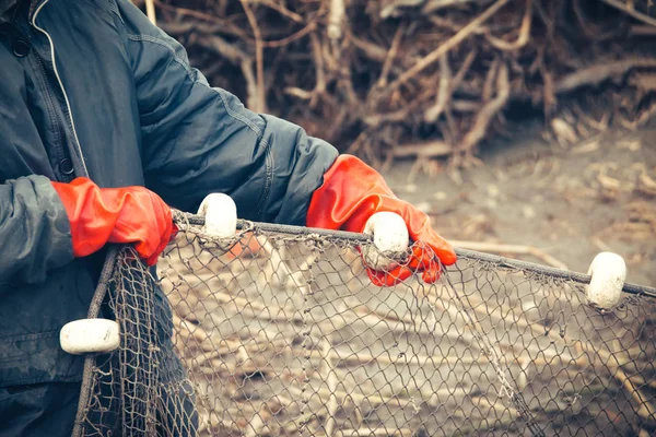 Los pescadores en el trabajo — Foto de Stock