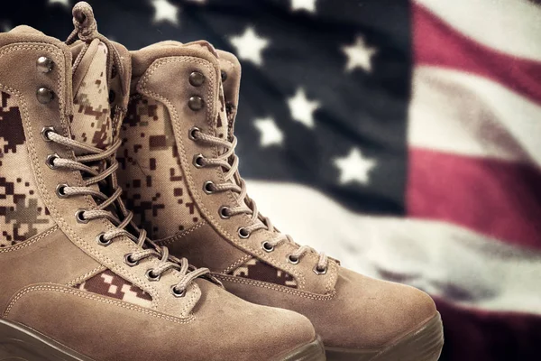 American military boots — Stock Photo, Image