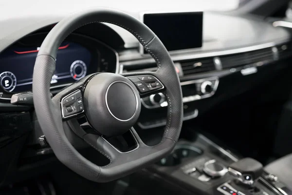 Interior of luxurious sport car — Stock Photo, Image