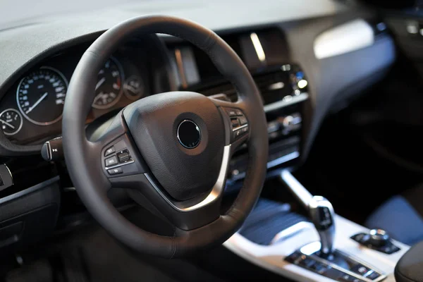 Interior of luxurious sport car — Stock Photo, Image