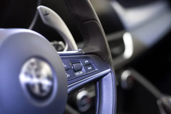 Modern car interior closeup picture — Stock Photo, Image