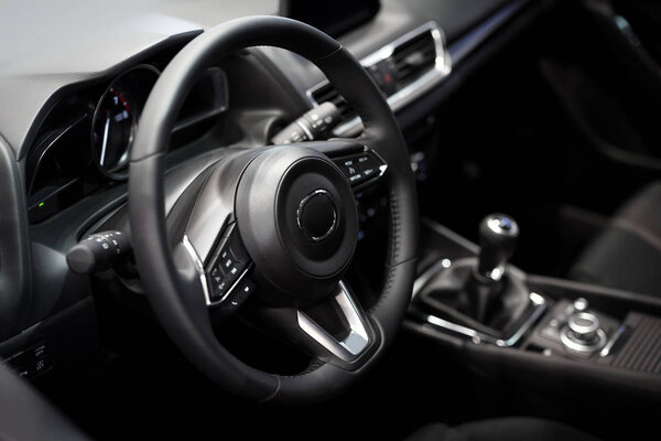 Интерьер роскошного спортивного автомобиля

