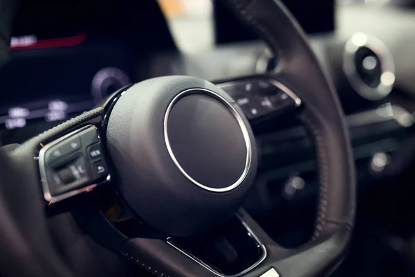 Modern car interior closeup picture — Stock Photo, Image