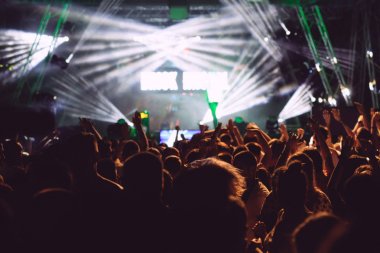 kalabalık bir konser