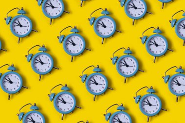 Çalar saat deseni. Üst görünüm.