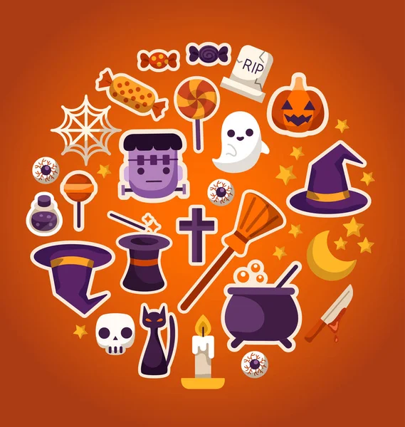 Halloween Elements : Vector Illustration — Stock Vector