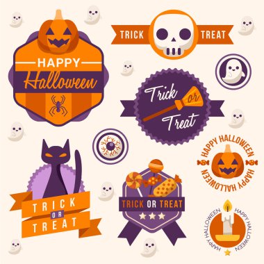 Cadılar Bayramı elementler: Vektör çizim