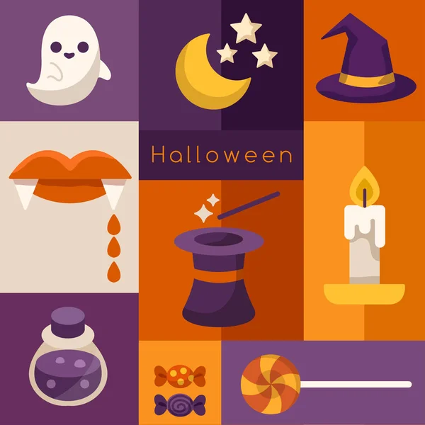 Éléments d'Halloween : Illustration vectorielle — Image vectorielle