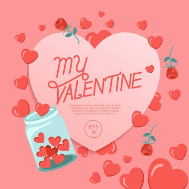 Sevgililer günü öğeleri: vektör çizim