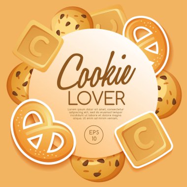 Tanımlama bilgisi sevgilisi elementler: Vektör çizim 