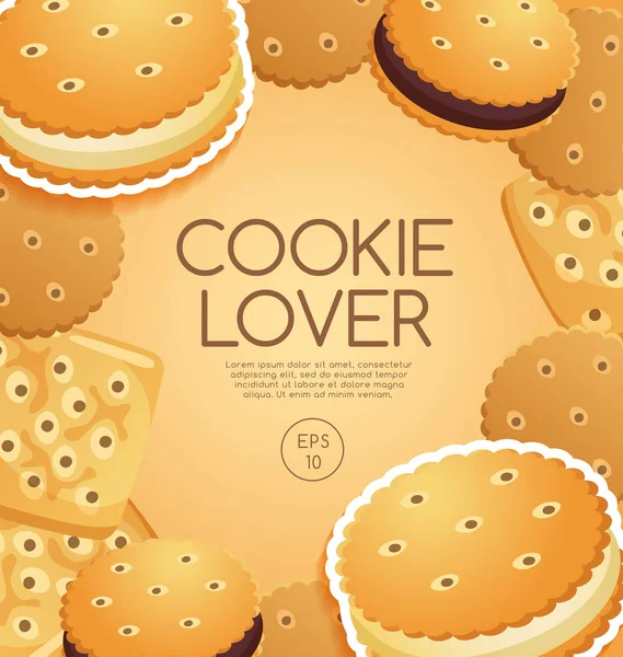 Cookie Lover Elements : Vector Illustration — Stock Vector