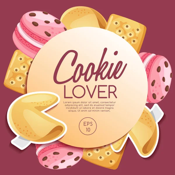 Cookie Lover Elements : Vector Illustration - Stok Vektor