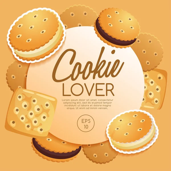 Cookie Lover Elements : Illustration vectorielle — Image vectorielle