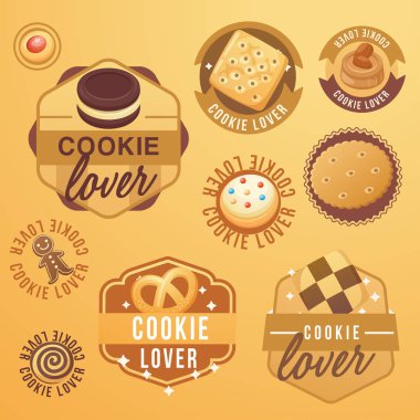 Tanımlama bilgisi sevgilisi elementler: Vektör çizim 