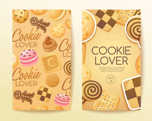 Cookie milence prvky: Vektorové ilustrace — Stockový vektor