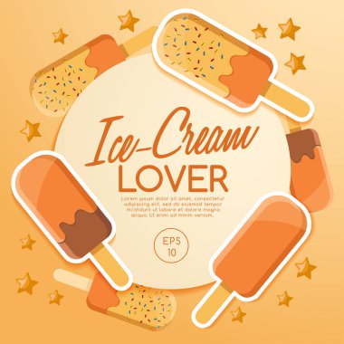 Dondurma elementler: Vektör çizim 