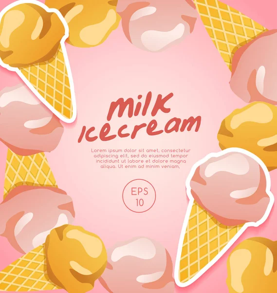 Icecream Elements Vector Illustration Stock Vector Image by ©daraon 134353660