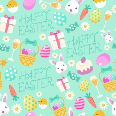 Mutlu Paskalya elementler: Vektör çizim