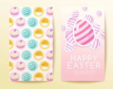 Mutlu Paskalya elementler: Vektör çizim