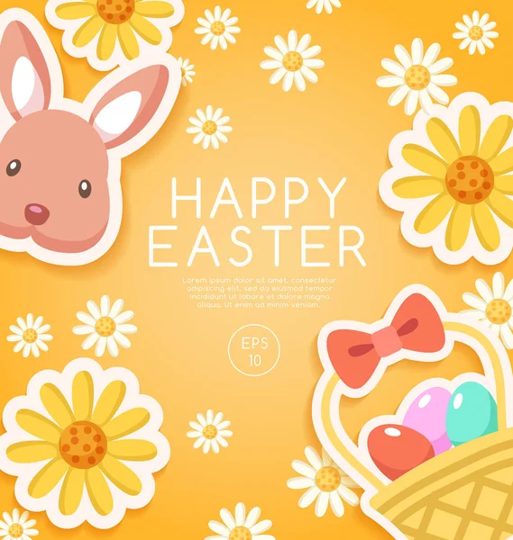 Happy Easter Elements : Vector Illustration — Stock Vector