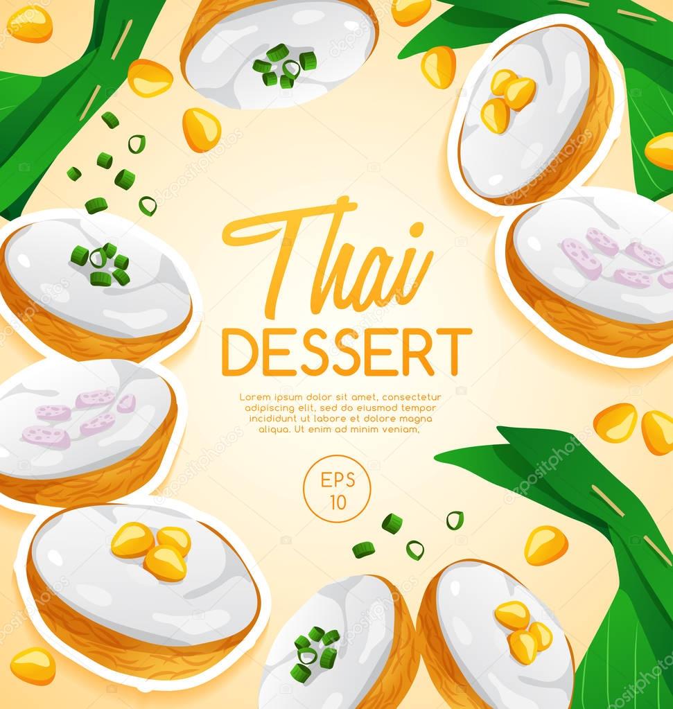 Thai Dessert : Vector Illustration