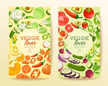 Sebze elementler: Sebzeli sevgilisi: vektör çizim