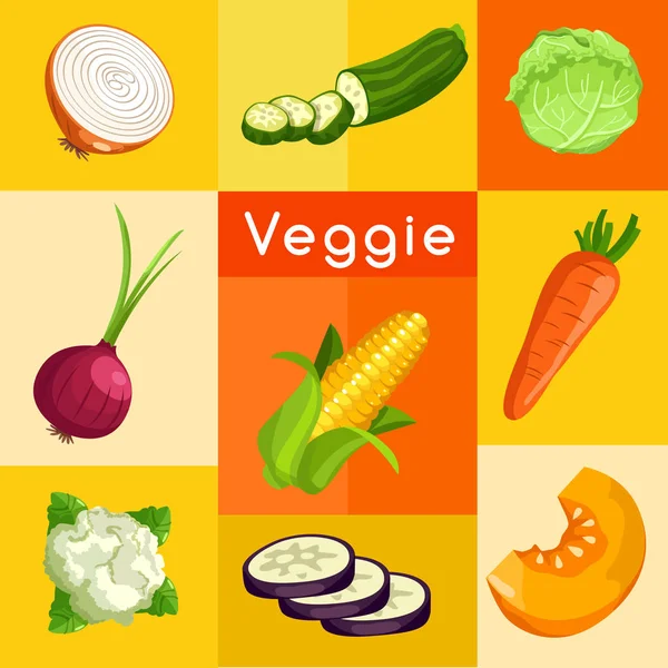 Gemüseliebhaber: Vektorillustration — Stockvektor
