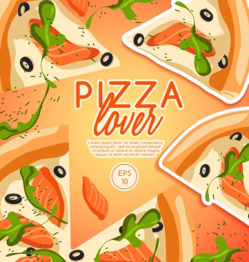 Pizza elementler: Vektör çizim 