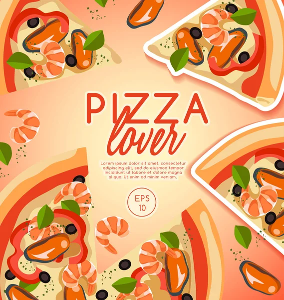 Pizza Elements : Vector Illustration — Stock Vector