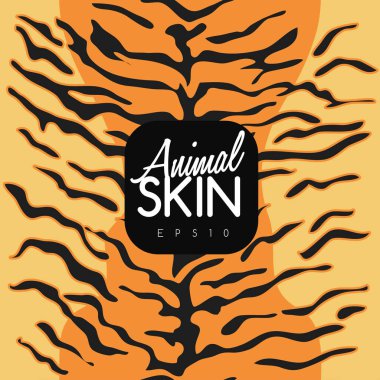 Kesintisiz hayvan deri desen: Vektör çizim