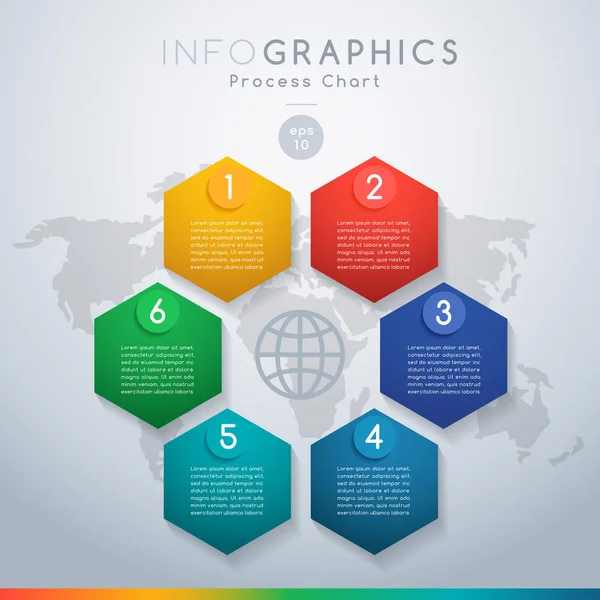 Infografik-Set für Broschüre, Business Chart oder Webdesign: Vektorillustration — Stockvektor