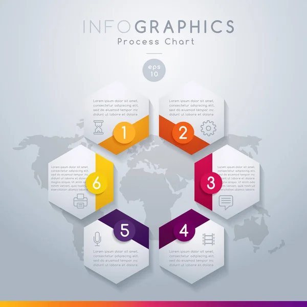 Infographics Set for Brochure, Business Chart or Web Design : Vector Illustration — Stock Vector
