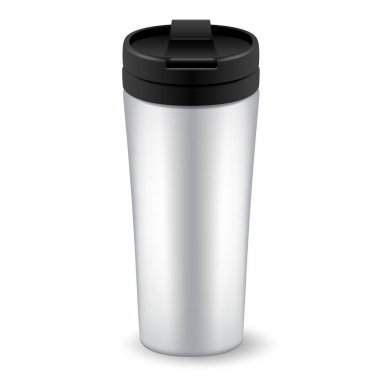 Beyaz arka plan üzerinde gerçekçi bardak cam: vektör çizim