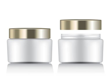 Make Up ve Cilt Bakımı ambalaj şablon: vektör çizim