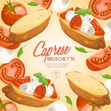Bruschetta kümesi: lezzetli İtalyan meze 