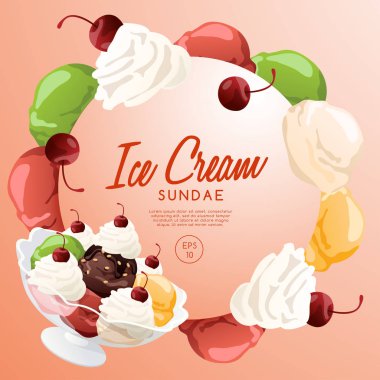 Dondurma: Vektör çizim