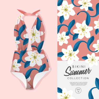 bikini ile çiçek yazdırma 