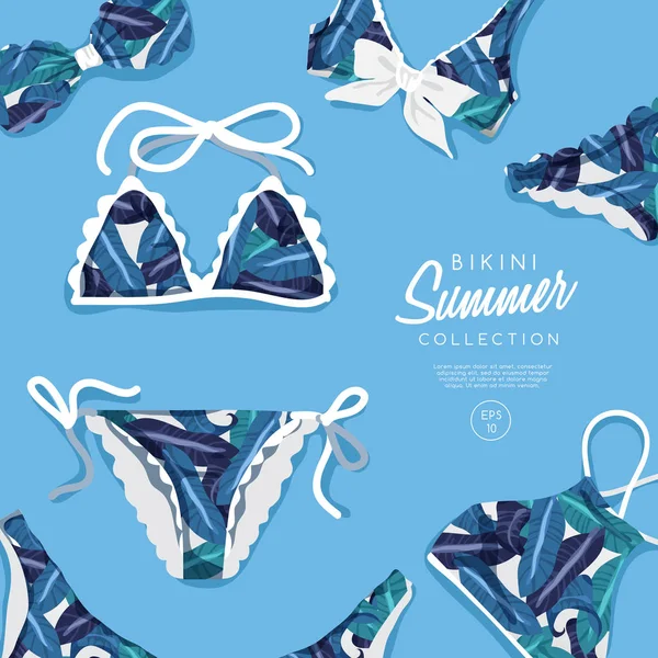 Sommer-Bikini — Stockvektor