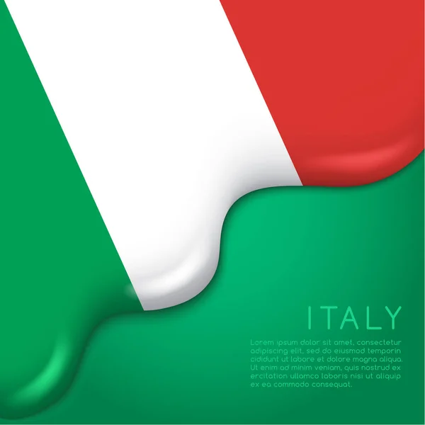 Design de itália Bandeira — Vetor de Stock