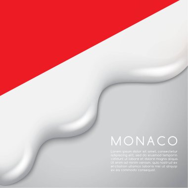 Tasarım Monako bayrağı