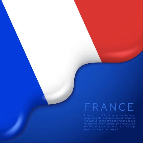 フランスの旗の設計 — ストックベクタ