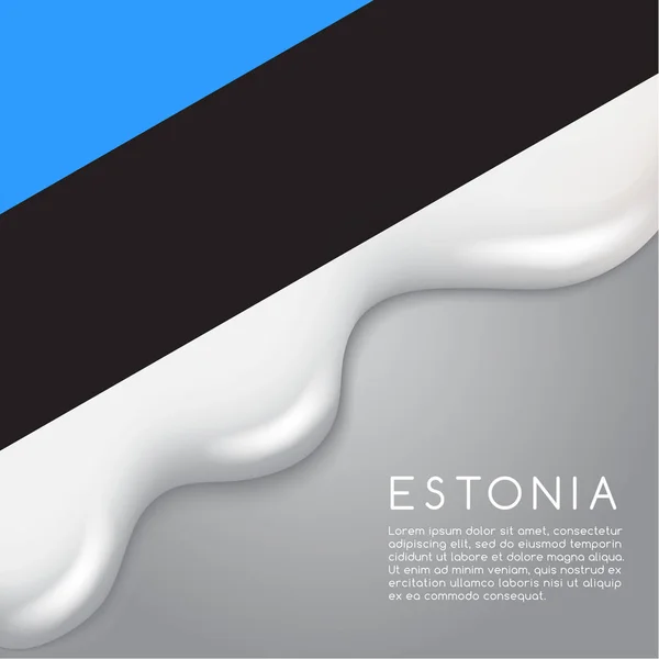 Diseño de estonia Bandera — Vector de stock